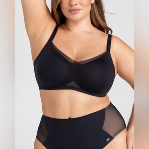 Honeylove CrossOver Bra Black size 2X 42 C/D